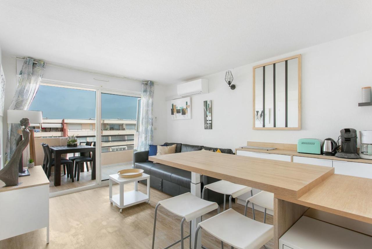 Appartement T3 Terrasse Vue Sur Mer, Piscine, Parking, Wifi Et Clim Sete Ngoại thất bức ảnh